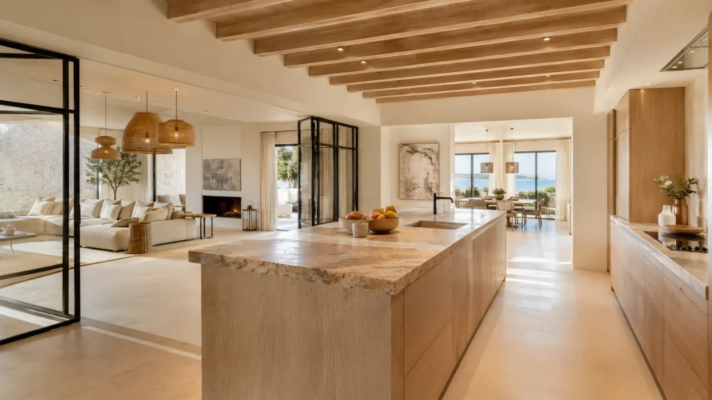 Distribución de cocina, las claves para diseñar un espacio cómodo, funcional y estético 1 Postal de una cocina típica de Mallorca
